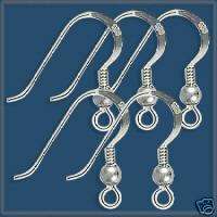 50 Sterling Silver Earring Finding French Ear Wire Hook  