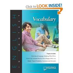   in Context (9781616513993) Saddleback Educational Publishing Books