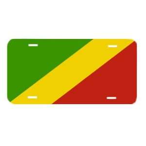  Congo Republic Flag Vanity Auto License Plate: Automotive