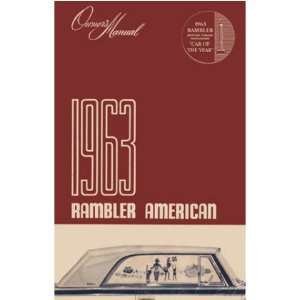  1963 AMC AMERICAN Owners Manual User Guide Automotive