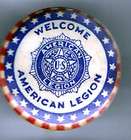 old Welcome AMERICAN LEGION pin pinback button #2