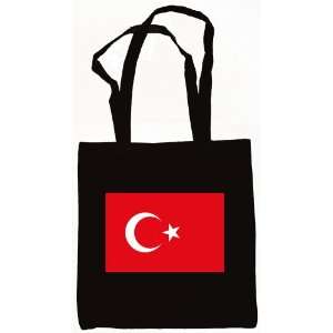  Turkey Turkish Flag Tote Bag Black: Everything Else