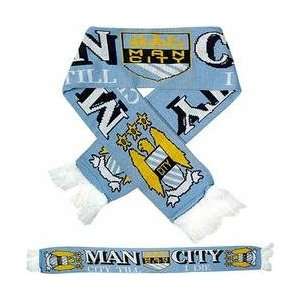 Premiership Soccer Manchester City Fan Scarf   MANCHESTER CITY One 