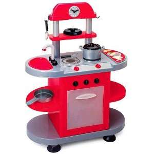  Cookin for Kids Red Electronic Play Kitchen: Toys & Games