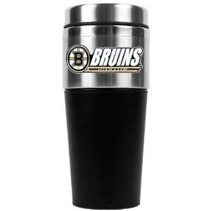  Boston Bruins NHL 16oz Travel Tumbler with Black Sleeve 