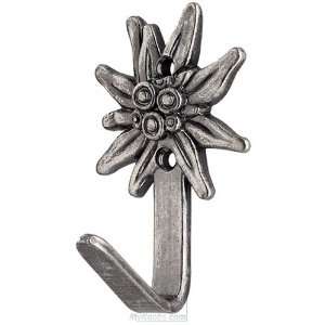 Siro cabinet hardware   edelweiss collection antique silver towel hook