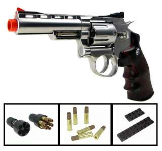 WG 701s Win Gun 4 inch Airsoft Metal Pistol Revolver FREE Shells 