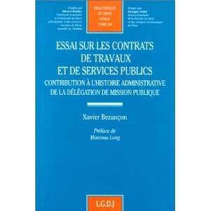 Essai sur les contrats de travaux et de services publics Contribution 