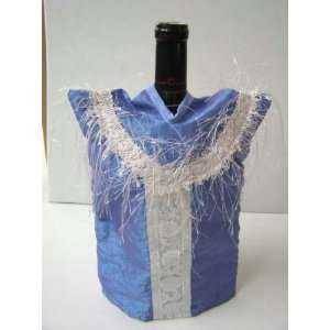  Judaica GS W7 Wine Bottle Cover   Sky Blue: Home & Kitchen