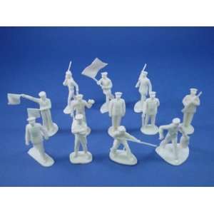  Marx Playset 45mm WWII US Marines and Sailors 25 Soft Plastic 