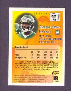 1996 Finest #225 Keyshawn Johnson Rookie Jets (Mint) *3  