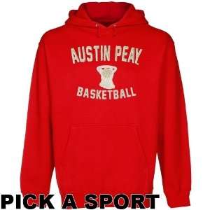 Austin Peay State Governors Legacy Pullover Hoodie   Red:  