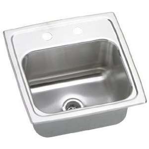   Steel Bar Sink with 18 Gauge, 2 Drain Opening and U Channel Type