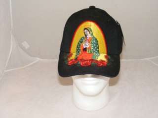 GUADALUPE VIRGIN MARY CHRISTIAN PRAYING ROSE HAT CAP  