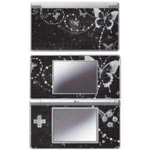   Vinyl Skin Decal for Nintendo DS Lite   Black Butterfly: Video Games