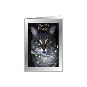  25th Happy Birthday ~ Spaz the Cat Card: Toys & Games