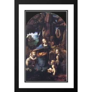  Da Vinci, Leonardo 17x24 Framed and Double Matted Virgin 