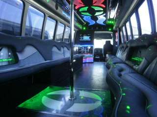   Krystal White 35 passenger newly converted Party bus for sale #3250