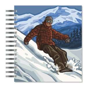  Happy Skier Picture Photo Album, 18 Pages, Holds 72 Photos 