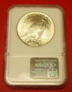 1922 Silver Peace Dollar $1 Coin Graded NGC MS64 NICE Coin NEAR GEM 