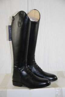 Shires Norfolk Tall Leather Black Field Boot 41/8.5 L  