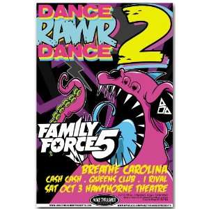   Force 5 Poster   B Concert Flyer   Dance Rawr Dance 2