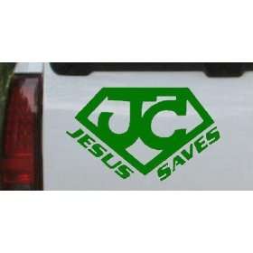 Jesus Saves Christian Car Window Wall Laptop Decal Sticker    Dark 