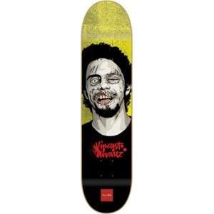 Chocolate Vincent Alvarez Zombie Portraits Skateboard Deck   8.25 x 