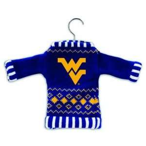  West Virginia Knit Sweater Ornament (Set of 3) Sports 