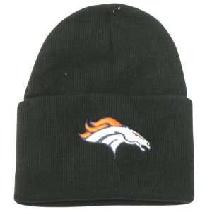   Broncos Classic Cuffed Knit Winter Hat   Black: Sports & Outdoors