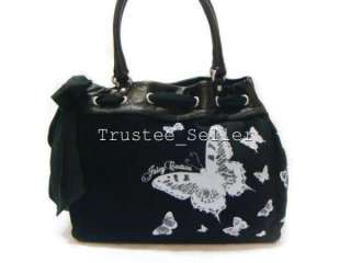 JUICY COUTURE Sparkle Butterfly Velour DayDreamer Bag  