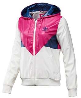 NEW Adidas Originals Womens COLORADO WINDBREAKER Jacket White Pink 