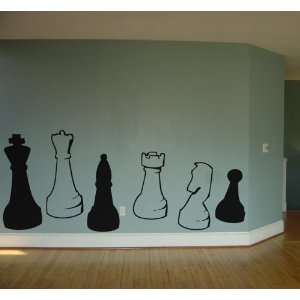 Chess Pieces Wall Art Decal Home Decor