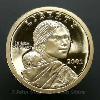 2002 S Sacagawea Dollar   Gem Proof Deep Cameo  