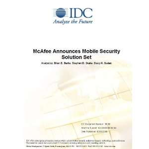 McAfee Announces Mobile Security Solution Set [ PDF 