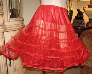 TTO65 NOS Retro 2 Layer Stiff Crinoline Petticoat 1 Sz  