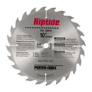Porter Cable 12910 Riptide 10 Inch 24 Tooth ATB Thin Kerf Ripping Saw 