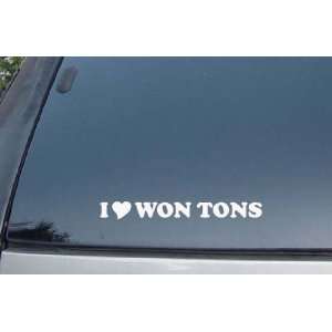  I Love Won Tons Vinyl Decal Stickers 