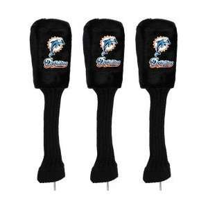 Miami Dolphins 3 Pack Golf Club Headcover  Sports 