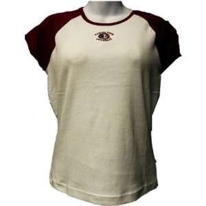   Shirt   Womens All Star Tee White/Cabernet: Sports & Outdoors