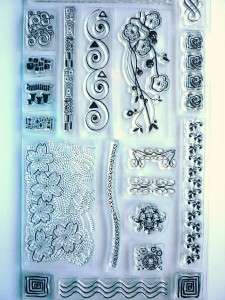 24 pc. Clear Stamp Set~ITS ALL IN THE DETAILS~ FISKARS  