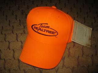 Team Realtree Blaze Orange Safety Deer Hunting Hat NWT  