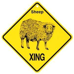    Sheep Xing caution Crossing Sign farm animal Gift