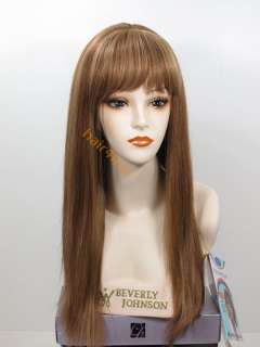 100% Human Hair Long Straight Full Wig H 157 Pick Color  