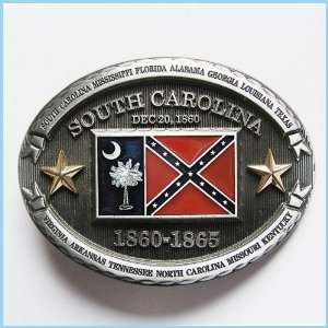  Southern Confederate Rebel Flag Belt Buckle FG 016 