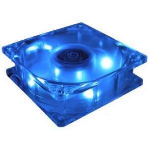   120mm 3&4pin 4 Blue LED Case Fan Wire Coating Quiet Sleeve Bearing