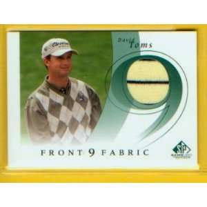   Golf Front 9 Fabric Tournament Worn Shirt Card #F9S DT / PGA Sports