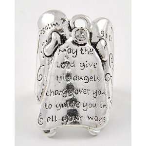   Guardian Angel Message Stretch Ring (Psalm 91.11) 