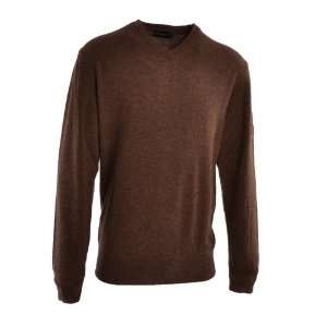   Golf Mens Brown Long Sleeve Sweater Top  AL9812ESP: Sports & Outdoors