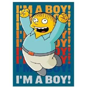  Magnets   The Simpsons   Im A Boy Toys & Games